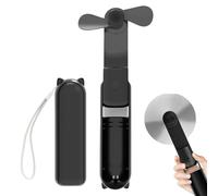 Mini Handheld Fan, Handheld Fan Rechargeable, 3 Speeds Rechargeable Quiet [9-15 Working Hours], Pocket Design USB Rechargeable for Travel Concert Lash Makeup, Summer Gifts for Women Girl, Black