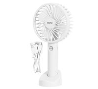 Mini Handheld Fan - Personal Portable Cooling Device, 3 Speed Rechargeable | Compact Hand Fan For Home Office Travel Camping, Lightweight Desktop Accessory, Adjustable Angle, Quiet