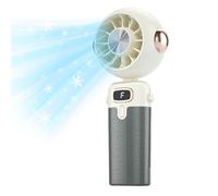Mini Handheld Fan, Portable Cooling Fan, Rechargeable Hand Fan, Easy To Carry Anywhere, Quiet Motor Ope-ration, 1 Piece, Suitable For Desk Or Stroller Use