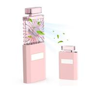 Mini Handheld Fan Portable Crystal Fan 3 Speeds USB Rechargeable Stretchable Hand Fan With Tablets Pull-Out Desk Fan Cute Gifts