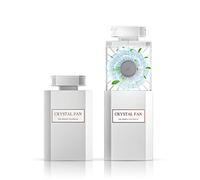 Mini Handheld Fan, Portable Fan Pull-out Style, Mini Fan of 3 Switching Speed for Women, Compatible for Office Home Outdoor Traveling, USB Charging, Built-in Battery - White