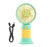 Mini Handheld Fan - Portable USB Rechargeable Handheld Portable Fan, Stand Base Personal Small Pocket Cooling Device, Silent Powerful Airflow Electric Ventilator | Summer Travel Home Office