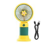 Mini Handheld Fan - Portable USB Rechargeable Handheld Portable Fan, Stand Base Personal Small Pocket Cooling Device, Silent Powerful Airflow Electric Ventilator | Summer Travel Home Office