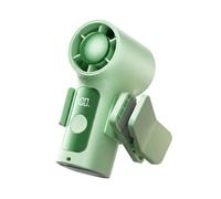 Mini Handheld Fan with Digital Display, Portable Rechargeable Fan, 6-Speed Turbo, Type-C Fast Charging, Clip-On Personal Fan with Lanyard for Office, Travel, Outdoor Use