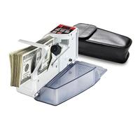 Mini Handheld Money Counting Machine, Portable Bill Cash Money Register Currency Counter Counting Machine, Only Count the Banknote Function, Batch Modes, LED Display，for Banknotes