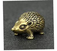 Mini Handwork Brass Hedgehog Figurine Decor Animal Lovely Little Ornament Statue for Home Office Desk