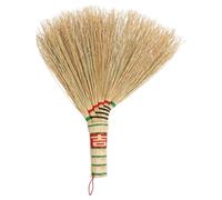 Mini Handwoven Broom with Dried Sorghum Stalks for Home Cleaning