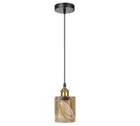 Mini Hanging Lamp, Retro Metal Glass Kitchen Island Table Dining Room Ceiling Lantern Vintage Industrial Pendant Light Fixture, 95Cm Adjustable Cable,a