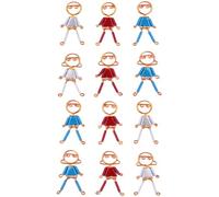 Mini Hanging Leg People,Matching Hanging Gift,Valentine's Day Doll,Boy and Girl Friendship,Children Birthday Party Favors,Christmas Tree Pendant,Twins Keepsake for Bookmark Keychain Use