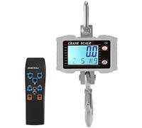 mini hanging scale, Luggage Scales For Suitcases Heavy Duty 1000kg 2200lbs Digital Crane Scale Aluminum Hanging LED-Display(Silver,500KG/200G)