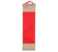 Mini Hanging Xuan Paper Scroll for Calligraphy, Retro Red Paper