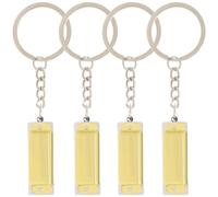 Mini Harmonica Keychain, 4 - Piece Set in Gold, Ideal for Daily Carrying & Key Decoration, Mini Harmonica Keychain, Gold 4 - pack
