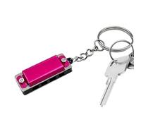 Mini Harmonica Keyring - Metal Musical Pocket Toy | Compact Harmonica Model with 4 Holes and 8 Tones, Easy to Carry Musical Accessory, Portable Suitable