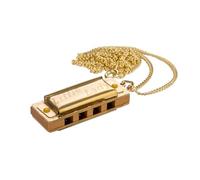 MINI HARMONICAS - HOHNER Little Lady Diatonic Harmonica - GOLD PLATED WITH NECKLACE