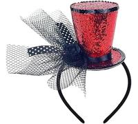 Mini Hat Headband, Fascian, Sequin, Tea Party Headpiece, Carnival, 1920s Party, Halloween, Christmas Costume Accessories Real Cure