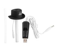 Mini Hat Shaped Humidifier USB Powered Portable Air Diffuser Cool Mist Maker for Home Office Car Travel Black ABS 5.1x2.6x2.6in 100g
