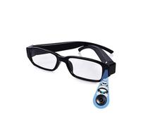 Mini HD Spy Camera Glasses with Voice Recorder Portable Discreet Video Recorder Glasses,Hidden Glasses Loop Recording, Ideal for Meetings, Lectures, Notes, and Personal Moments SM13A,Unisex(32GB)