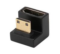 Mini HD to HD Adapter U-Shaped, 8K 60Hz 4K 120Hz 48Gbps for PC TV Projector | U-shaped Mini HDMI to HDMI adapter, 8K 60Hz/4K 120Hz, 48Gbps, gold-plated connector, LED indicator for laptops cameras.