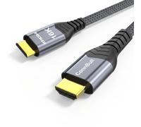Mini HDMI to HDMI 2.2 Cable, 96Gbps Ultra-High-Speed, Compatible HDMI 2.1