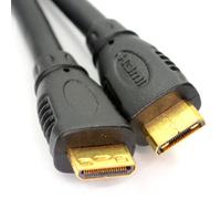 kenable Mini HDMI Type C Male Plug to Mini HDMI Type C Male Cable Lead GOLD 5m [5 metres]