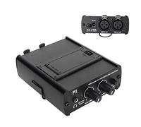 Mini Headphone Amplifier - Professional Design with Dual XLR Inputs for Stereo and Mono Monitoring, Volume Balance Control, 3.5mm Output with Distortion - Sound for Musician