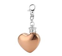 Mini Heart Hip Flask, Compact Practical Design, 7x5.3x2.5cm, Mini Small Pocket Flask, Heart Shaped Pocket Drinking Tubular Bottle, Functional, for Road Trip Outdoor Picnic Hiking Travel