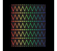 Mini Heart Print On Rainbow Men's T-Shirt - Black - S - Black