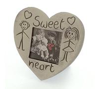 Mini Heart Shaped Pewter Photo Frame - Sweet Heart 2'' x 2''