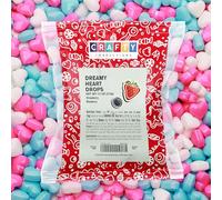 Mini Hearts Candy 7OZ per Bag Love Valentines Day Hard Candy - Baby Shower Goody Bags Cake Decoration Mix Gumball Machine Refills Runts Candies