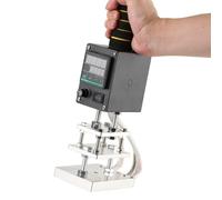 Mini Heat Press Digital Leather Tool, Digital Leather Embossing Machine, Leather Creasing Machine, Adjustable Temperature, for Leather/Wood/Plastic/PU/Paper