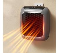 Mini Heater, Portable Heater With Adjustable Thermostat and Timer for Home Office Bathroom Indoor Use