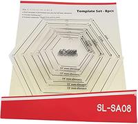 Mini Hexagon Quilting Template for Domestic Sewing Machine 1 Set = 8pcs#SL-SA08