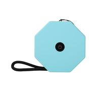 Mini Hexagon Twist Lamp - Lagoon Teal Finish - Modern Sculptural LED Desk & Bedside Lamp, Adjustable Warm White Light, Unique Accent Lighting for Home, Office & Bedroom