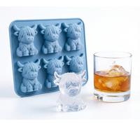 Mini Highland Cow Ice Cube Mold, 3D Silicone Highland Cow Ice Cube Molds Tray for Whiskey, Cocktails, Beer & Drinks, Perfect Gifts for Friends
