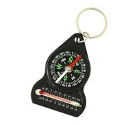 Mini Hiking Compass - 3.5" Compass Keychain Temperature Indicator Small Navigation Tool with Durabl Design | Camping Accessory for Hiking Exploration in the Rain