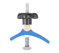 Mini Hold Down Clamp Aluminum Alloy T Slot Clamp Set Strong Connection T Groove Clamp Precise Positioning T-Track Clamp Set CNC Router Clamps for Planer T-Slot Worktable CNC Router Machines (Blue)