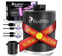 Mini Hookah Pump Electric Starter Kit w LED Light Rechargeable Hookah Air Pump - Portable Charcoal Mini Starter Hookah Set Dive Air Compressor TypeC