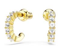 Swarovski Mini Hoop earrings Round cut - White - Gold-tone plated 5725790