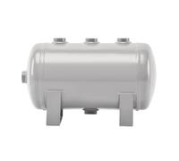 Mini Horizontal Air Compressor Tank with Gauges, Check & Drain Valve, 180 Psi for Auto Repair & Industrial Use