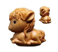 Mini Horse Statue - Hand Carved Horse Statue, Small Animal Sculpture Doll On The Table, Small Miniature Pony Home Ornament, Photography Prop Accessories For Presenting Schra