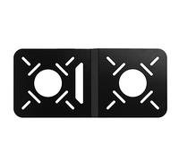 Mini Host Display Rear VESA Mounting Bracket, Mounting Plate Monitor Bracket for Connecting Computer Monitor Router Tablets Adapter Bracket for Two Monitors T Height Adjustable Desk