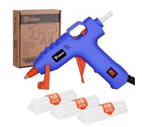 Mini Hot Glue Gun: DEKO 20W Hot Glue Gun with 30 pcs 7 mm x 100 mm Glue Sticks for School Projects, Hobbies, Crafting, DIY, Arts & Home Repairs on Wood, Fabric, Plastic & More Blue-Orange