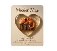 Mini Hug Card - Inspirational Keepsake & Personal Companion | 3D Heart Shaped Pocket Cards,For Birthday Christmas Easter Teens Family Friends Him & Her