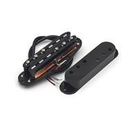 Mini Humbucker Pickup for ST-Style Guitars, 9K Resistance Dual Coil Design with 3+3 Adjustable Pole Pieces, Black