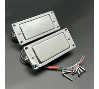 Mini Humbucker Sealed Electric Guitar Pickup Neck&Bridge Coil Splitting Pickup For LP Guitar Black/Chrome/Gold 68X29MM(2PC B)