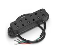 Mini Humbucker ST Single Coil Pickup Size 4 Conducts Output Coil Splitting 9K Pickup 12 Adjustable Pole Piece Multi Colour(Black Screw Black)