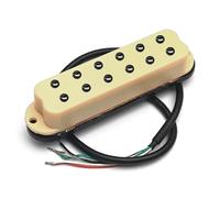 Mini Humbucker ST Single Coil Pickup Size 4 Conducts Output Coil Splitting 9K Pickup 12 Adjustable Pole Piece Multi Colour(Black Screw Ivory)