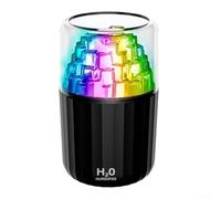 Mini Humidifier for Home with Adjustable Ambient Lighting and Whisper Quiet Mist, Two Spray Modes, Auto Shut Off Sensor to Prevent Damage (black)
