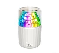 Mini Humidifier for Home with Adjustable Ambient Lighting and Whisper Quiet Mist, Two Spray Modes, Auto Shut Off Sensor to Prevent Damage (White)