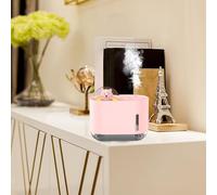 Mini Humidifier With Night Light USB Powered Moisturizer For Bedroom Desk Or I Was Told It Get Easier (B, 12X10.7cm)